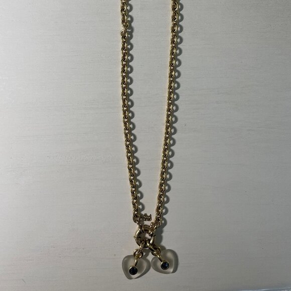 Agatha Paris Vintage Gold Necklace with Heart Pendants - Picture 1 of 5
